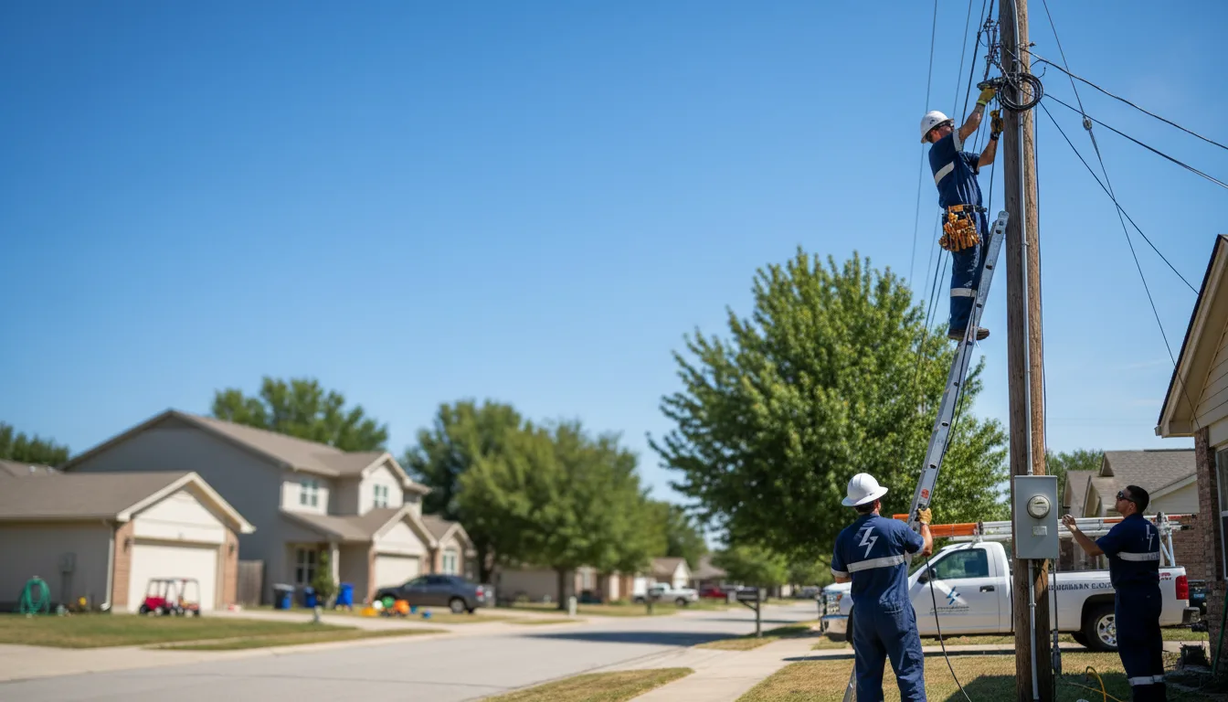 Residential electrician providing installation services in Lisbon, ND